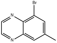 5-溴-7-甲基喹喔啉, 668276-42-4, 结构式