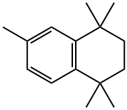 1,2,3,4-テトラヒドロ-1,1,4,4,6-ペンタメチルナフタレン 化学構造式