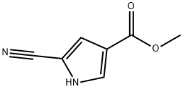 1H-Pyrrole-3-carboxylicacid,5-cyano-,methylester(9CI) Struktur