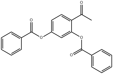 1-(2,4-Bis(benzoyloxy)phenyl)ethanone 化学構造式