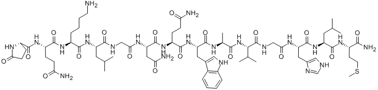 (LYS3)-BOMBESIN, 66839-66-5, 结构式