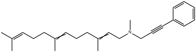 N-Methyl-N-(3-phenylpropan-2-ynyl)(3,7,11-trimethyl-2,6,10-dodecatrienyl)amine Struktur
