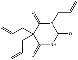 1,5,5-triallylbarbituric acid Struktur