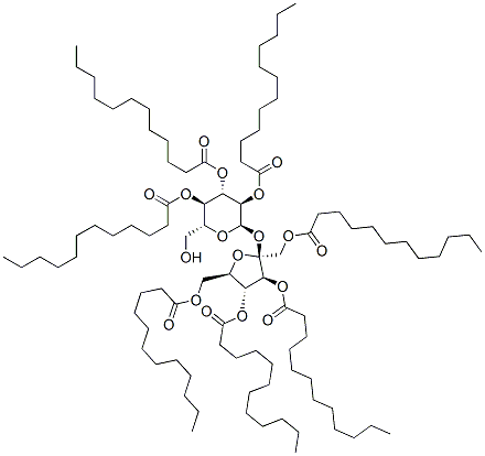 sucrose heptalaurate 化学構造式