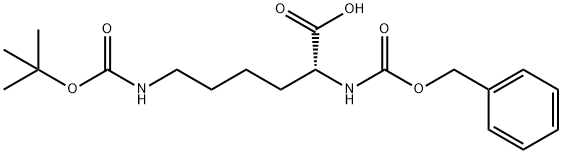N-Benzyloxycarbonyl-N'-(tert-Butoxycarbonyl)-L-lysine 化学構造式
