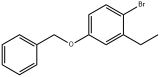 Benzene, 1-broMo-2-ethyl-4-(phenylMethoxy)- Structure
