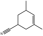 3,5-二甲基-3-环己烯-1-腈,66848-40-6,结构式
