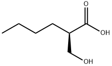 (R)-2-Hydroxymethylhexanoic acid Structure