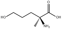 2-AMINO-2-METHYL-5-HYDROXY-PENTANOIC ACID Struktur