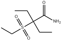 2-エチル-2-(エチルスルホニル)ブチルアミド 化学構造式
