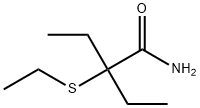 2-Ethyl-2-(ethylthio)butyramide Struktur
