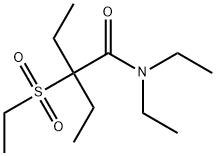 2-(Ethylsulfonyl)-N,N,2-triethylbutyramide Structure