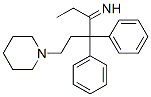 2,2-Diphenyl-1-ethyl-4-piperidino-1-butanimine Struktur
