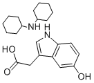 5-HYDROXYINDOLE-3-ACETIC ACID DICYCLOHEXYLAMMONIUM SALT Structure