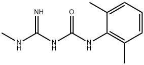 UREA, N-(2,6-DIMETHYLPHENYL)-N'-[IMINO(METHYLAMINO)METHYL]- Struktur