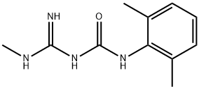 UREA, N-(2,6-DIMETHYLPHENYL)-N'-[IMINO(METHYLAMINO)METHYL]- Structure