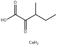 rac-ビス[(R*)-3-メチル-2-オキソペンタン酸]カルシウム 化学構造式