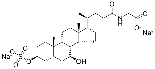 グリコケノデオキシコール酸3-硫酸二ナトリウム塩 化学構造式