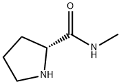 (R)-N-甲基-2-吡咯烷甲酰胺盐酸盐, 66877-05-2, 结构式