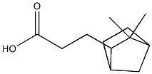 exo-3,3-dimethylbicyclo[2.2.1]heptane-2-propionic acid Struktur