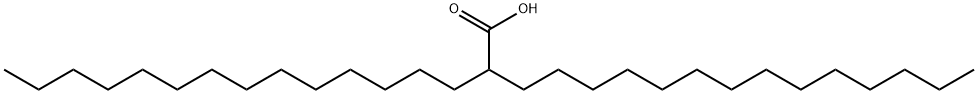 2-テトラデシルヘキサデカン酸 化学構造式