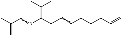 2-メチル-N-(2-メチル-2-プロペニリデン)-5,10-ウンデカジエン-3-アミン 化学構造式
