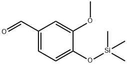 3-メトキシ-4-[(トリメチルシリル)オキシ]ベンズアルデヒド 化学構造式