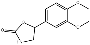 5-(3,4-Dimethoxyphenyl)oxazolidin-2-one Struktur