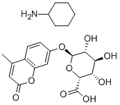 (4-Methylumbelliferyl)-α-L-iduronide cyclohexylammonium salt 化学構造式