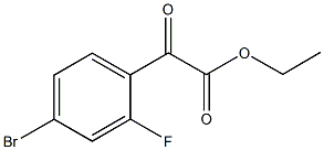 ETHYL 4-BROMO-2-FLUOROBENZOYLFORMATE Structure