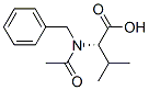 Valine,  N-acetyl-N-(phenylmethyl)- Struktur