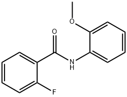 2-氟-N-(2-甲氧基苯基)苯甲酰胺 结构式
