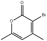3-Bromo-4,6-dimethyl-2H-pyran-2-one 结构式