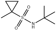 N-TERT-ブチル-1-メチルシクロプロパン-1-スルホンアミド 化学構造式