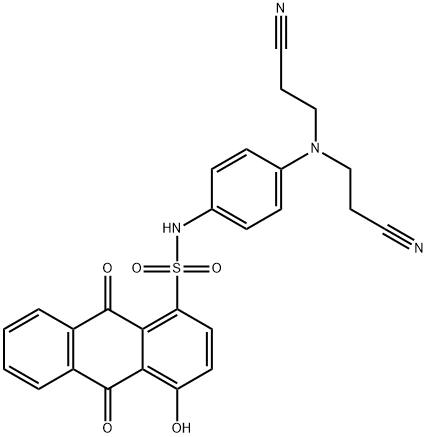 66903-22-8 N-[4-[Bis(2-cyanoethyl)amino]phenyl]-9,10-dihydro-4-hydroxy-9,10-dioxo-1-anthracenesulfonamide