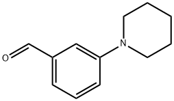 3-ピペリジノベンズアルデヒド 化学構造式