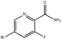 5-溴-3-氟吡啶甲酰氨,669066-90-4,结构式