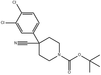 1-BOC-4-CYANO-4-(3,4-CHLOROPHENYL)-PIPERIDINE|4-氰基-4-(3,4-二氯苯基)哌啶-1-羧酸叔丁酯