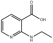 2-(エチルアミノ)ニコチン酸 化学構造式