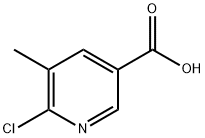 6-Chloro-5-methylpyridine-3-carboxylic acid Struktur