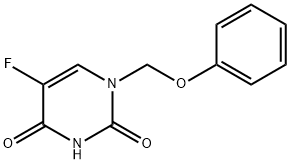 1-フェノキシメチル-5-フルオロウラシル 化学構造式