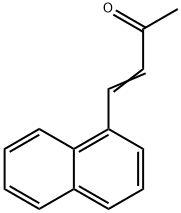 4-(1-ナフタレニル)-3-ブテン-2-オン 化学構造式