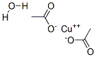 酢酸銅(II) 水和物 化学構造式