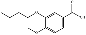 3-丁氧基-4-甲氧基苯甲酸, 66924-20-7, 结构式