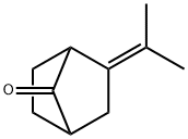 2-(1-メチルエチリデン)ビシクロ[2.2.1]ヘプタン-7-オン 化学構造式