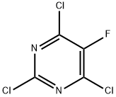 2,4,6-TRICHLORO-5-FLUOROPYRIMIDINE Struktur