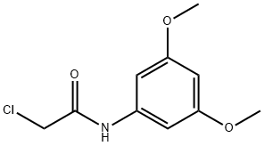 2-クロロ-N-(3,5-ジメトキシフェニル)アセトアミド 化学構造式