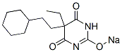 5-(2-Cyclohexylethyl)-5-ethyl-2-sodiooxy-4,6(1H,5H)-pyrimidinedione Structure