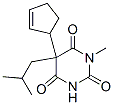 5-(2-Cyclopentenyl)-5-isobutyl-1-methylbarbituric acid Struktur