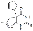 5-(2-Cyclopentenyl)-2,3-dihydro-5-(2-methyl-2-propenyl)-2-thioxo-4,6(1H,5H)-pyrimidinedione Struktur